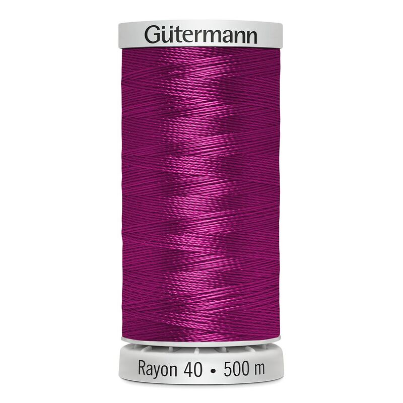 Gutermann Rayon 40 #1191 DARK ROSE, 500m Machine Embroidery Thread