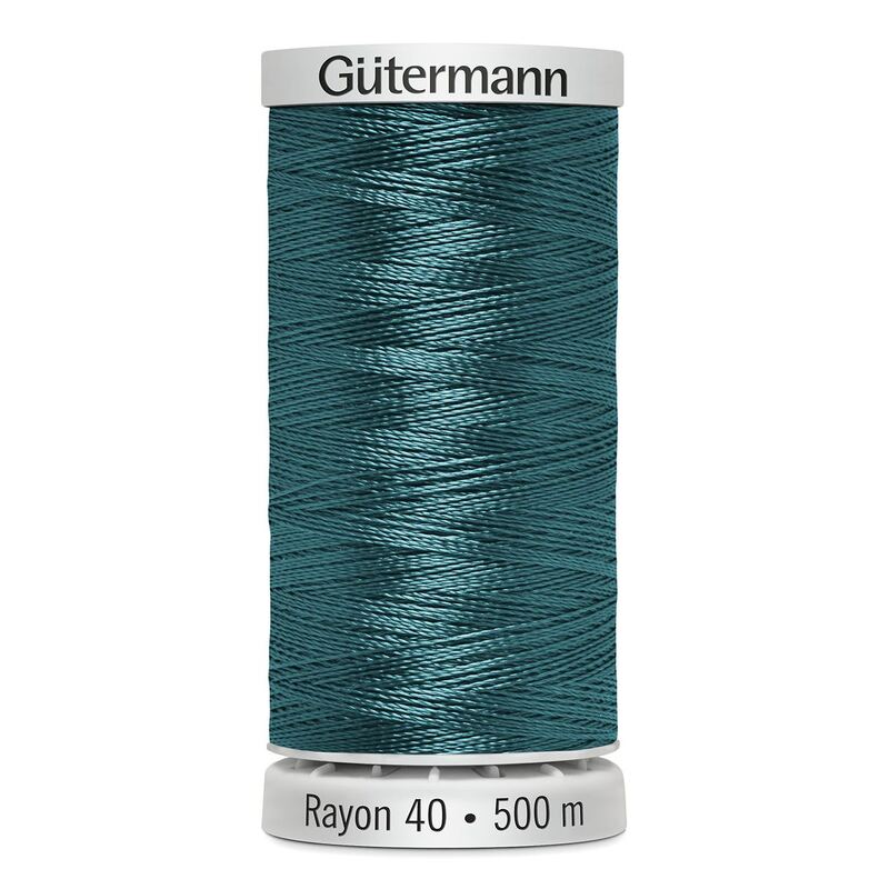 Gutermann Rayon 40 #1206 DARK JADE, 500m Machine Embroidery Thread