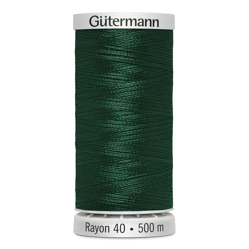 Gutermann Rayon 40 #1208 MALLARD GREEN, 500m Machine Embroidery Thread