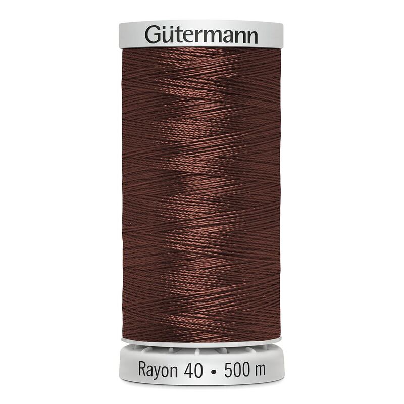 Gutermann Rayon 40 #1217 CHESTNUT, 500m Machine Embroidery Thread