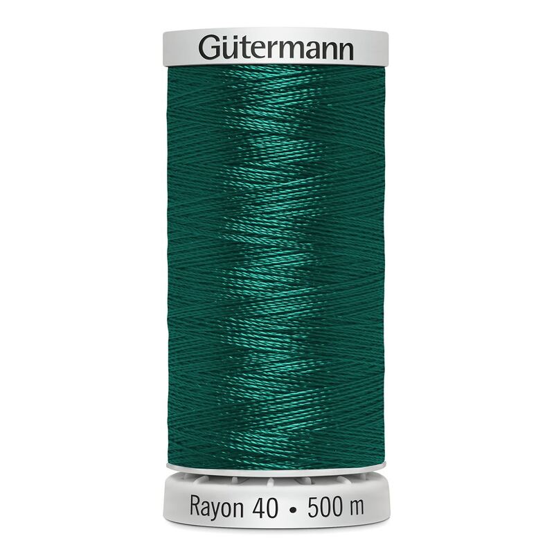 Gutermann Rayon 40 #1230 DARK TEAL, 500m Machine Embroidery Thread