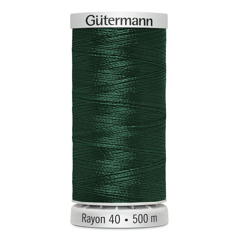 Gutermann Rayon 40 #1232 CLASSIC GREEN, 500m Machine Embroidery Thread