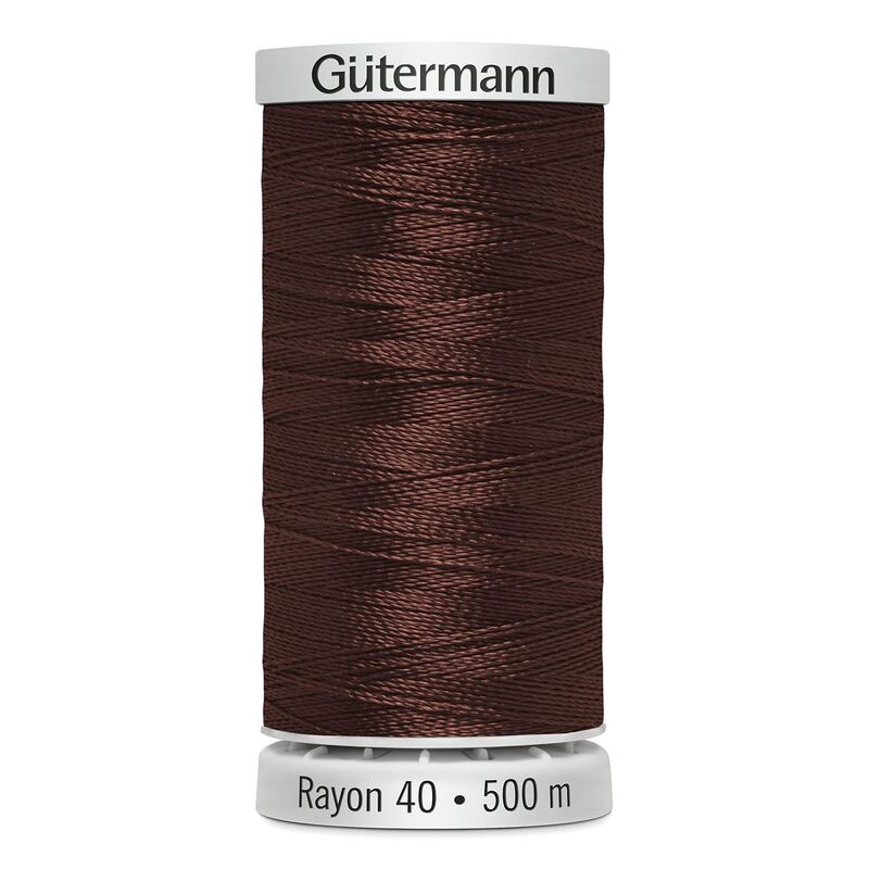 Gutermann Rayon 40 #1247 MAHOGANY, 500m Machine Embroidery Thread