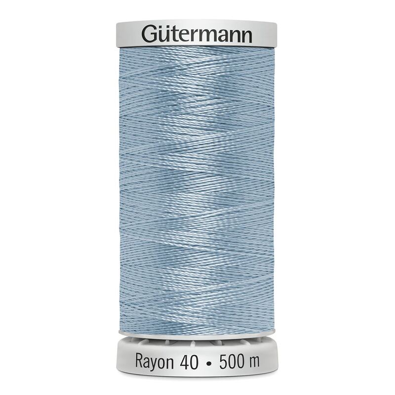 Gutermann Rayon 40 #1248 MEDIUM PASTEL BLUE, 500m Machine Embroidery Thread