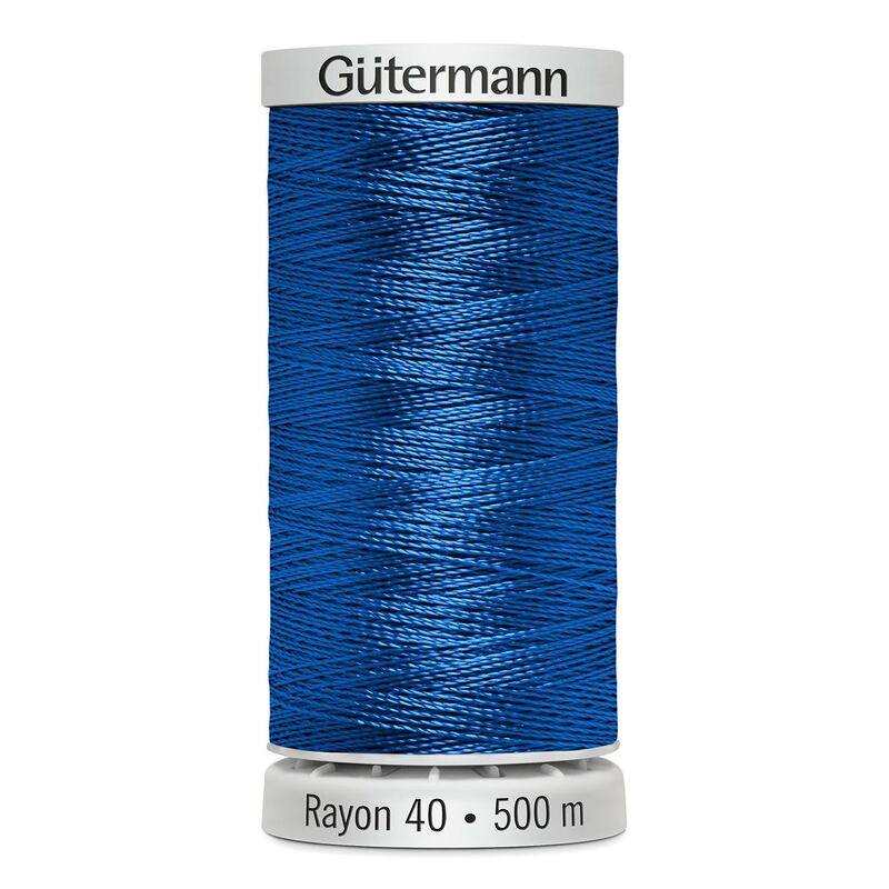 Gutermann Rayon 40 #1253 DARK SAPPHIRE, 500m Machine Embroidery Thread