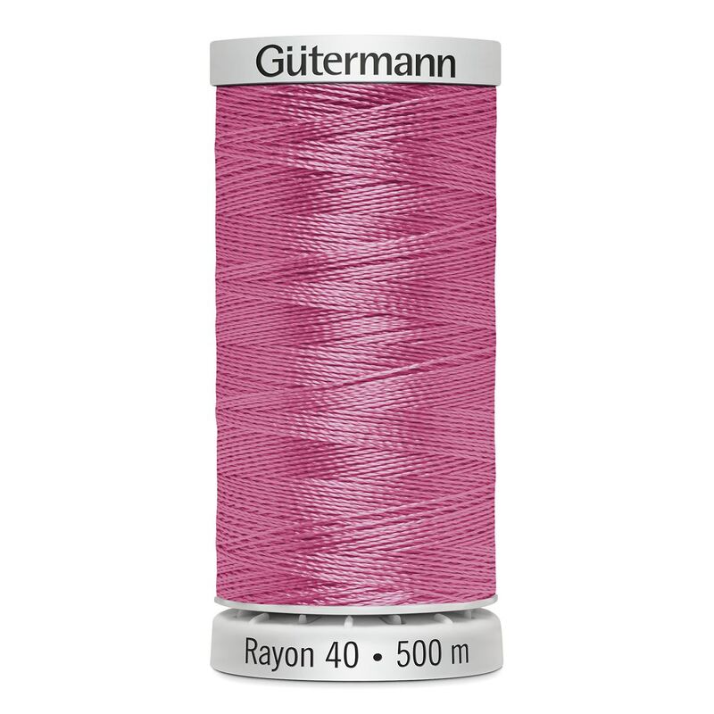 Gutermann Rayon 40 #1256 SWEET PINK, 500m Machine Embroidery Thread