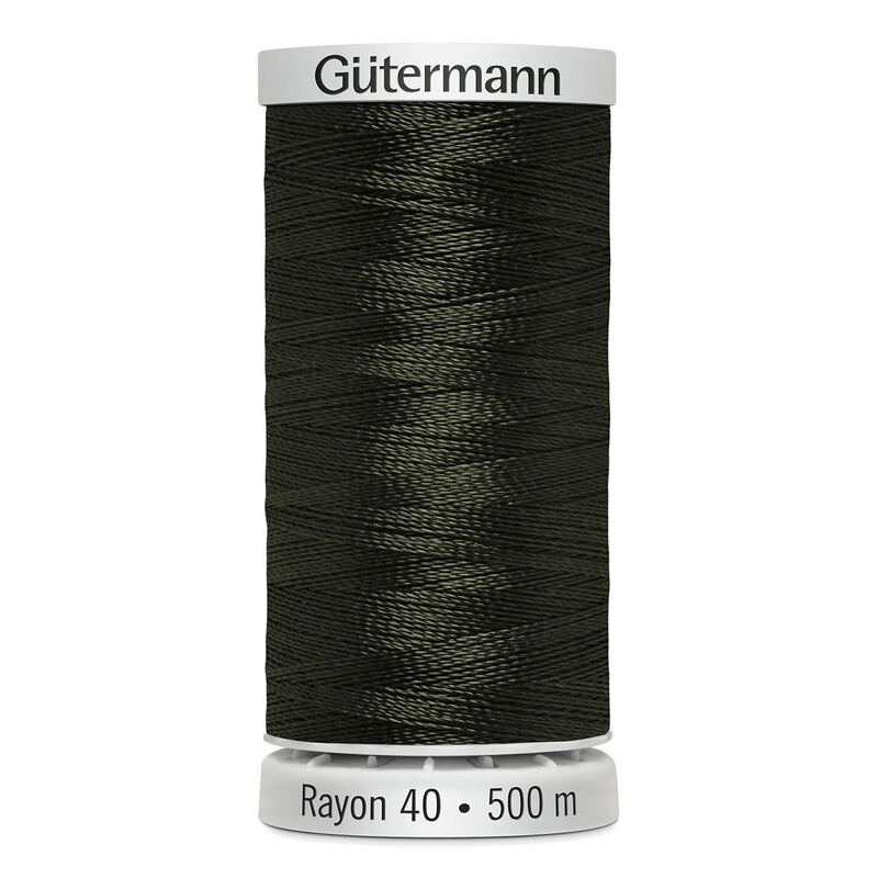 Gutermann Rayon 40 #1272 HEDGE GREEN, 500m Machine Embroidery Thread