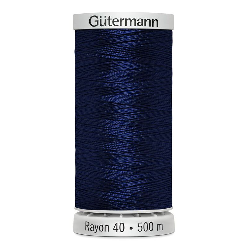 Gutermann Rayon 40 #1293 DEEP NASSAU BLUE, 500m Machine Embroidery Thread