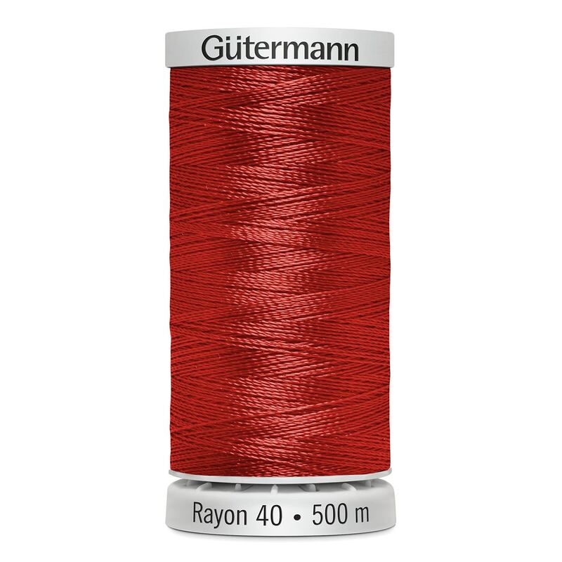 Gutermann Rayon 40 #1317 POPPY, 500m Machine Embroidery Thread