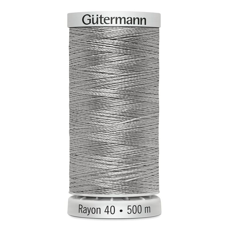 Gutermann Rayon 40 #1327 DARK WHISPER GREY, 500m Machine Embroidery Thread