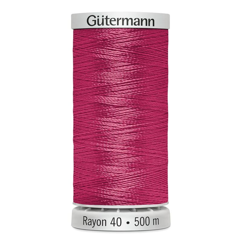 Gutermann Rayon 40 #1511 DEEP ROSE, 500m Machine Embroidery Thread