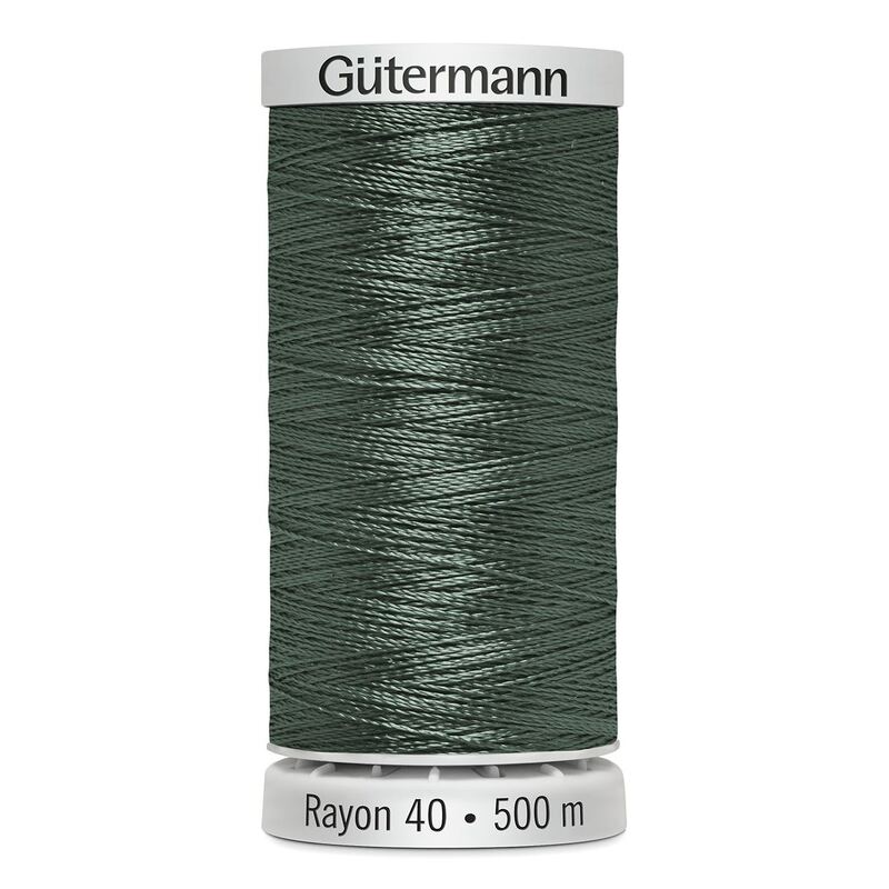 Gutermann Rayon 40 #1552 DARK DESERT CACTUS, 500m Machine Embroidery Thread