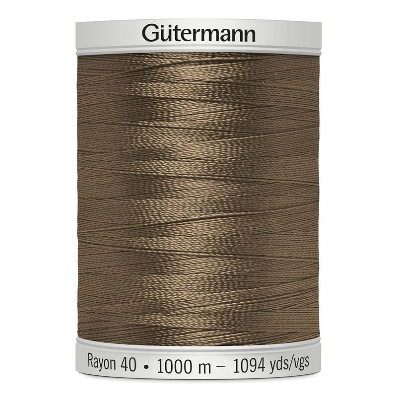 Gutermann Rayon 40 #1170 LIGHT BROWN, 1000m Machine Embroidery Thread