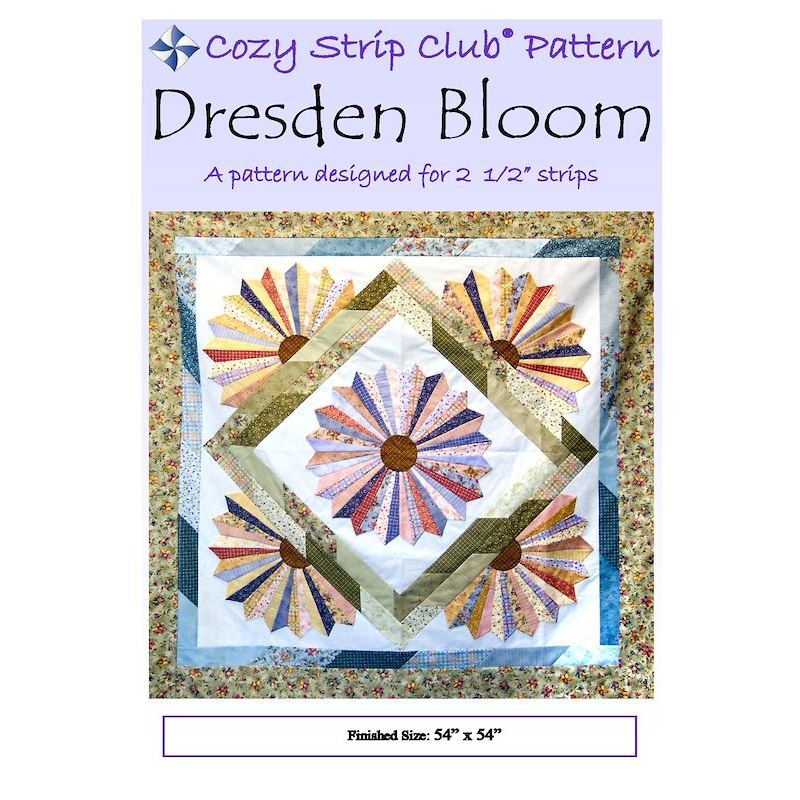 Dresden Bloom Quilt Pattern by Cozy Quilt Designs (Pattern & Instructions)