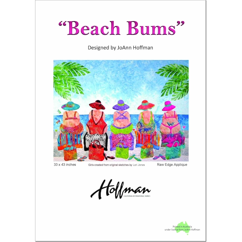 Beach Bums 33 x 43 Inches (Applique Pattern Only) by JoAnn Hoffman