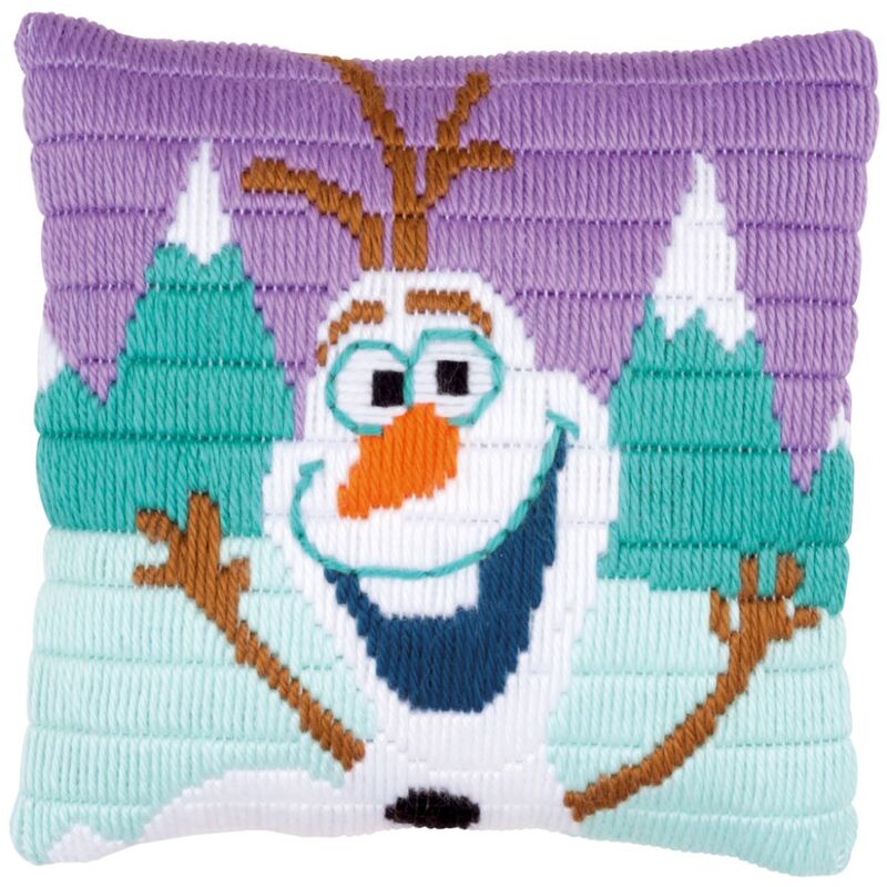 Vervaco DISNEY FROZEN OLAF Long Stitch Cushion Front Tapestry Kit PN-0169170