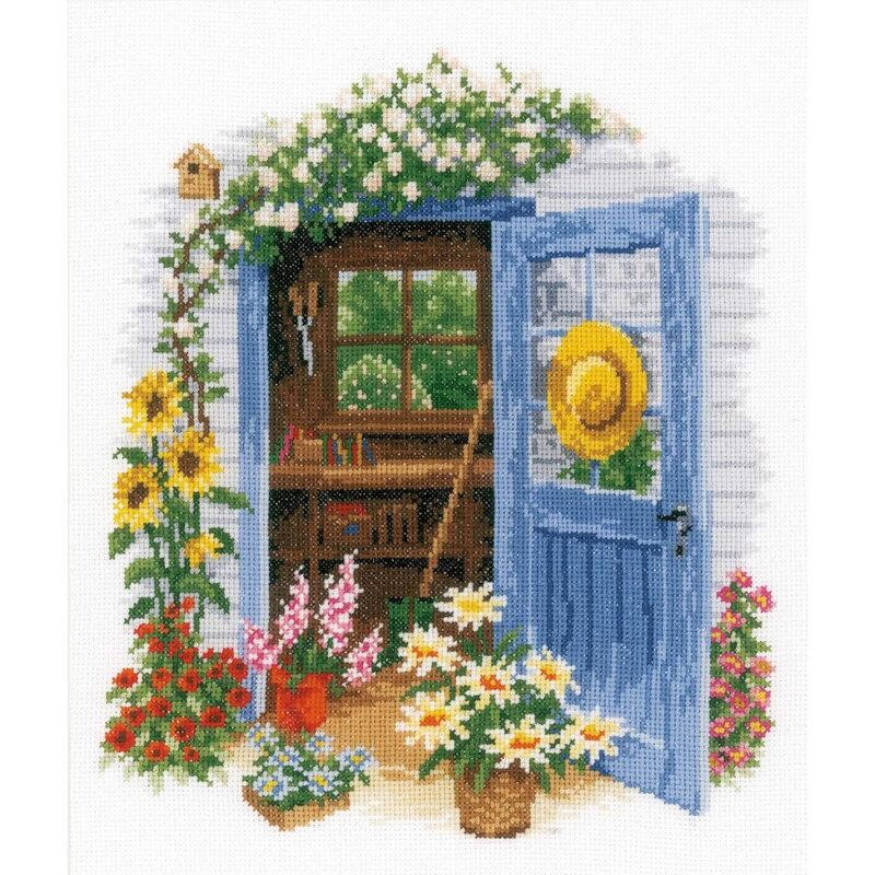 Vervaco MY GARDEN SHED Counted Cross Stitch Kit PN-0169585