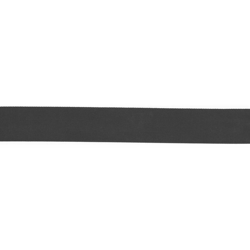 BLACK Polyester Double Sided Satin Ribbon 9mm (3/8"), Sold by the Metre