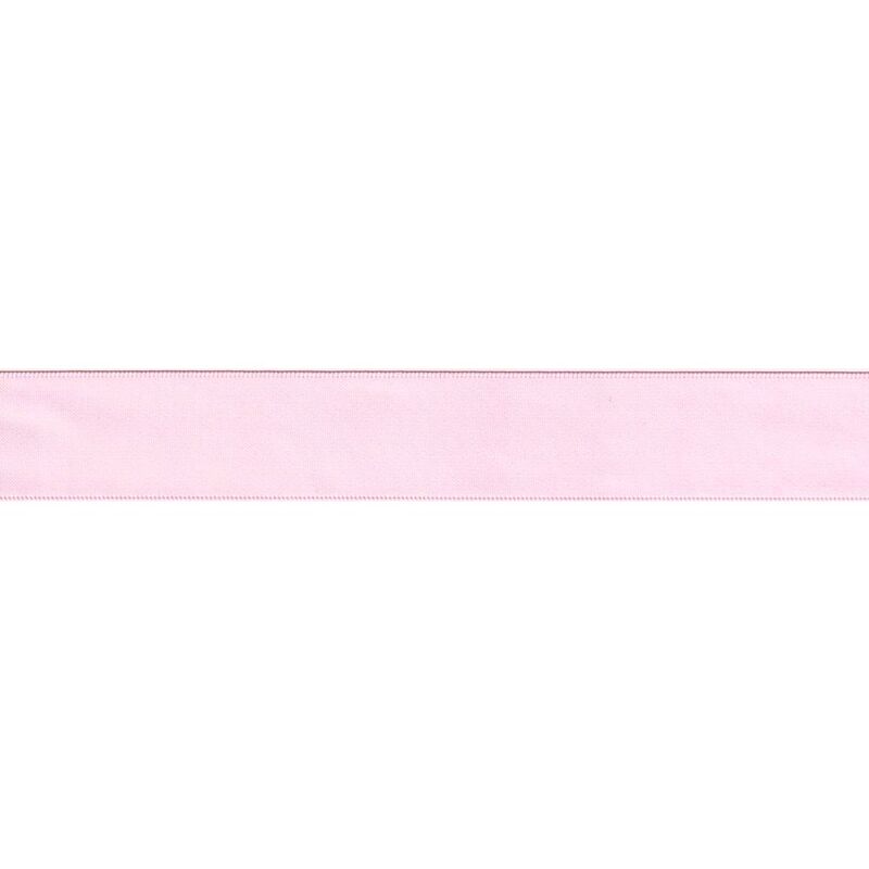 POWDER PINK Polyester Double Sided Satin Ribbon 9mm (3/8"), Sold by the Metre