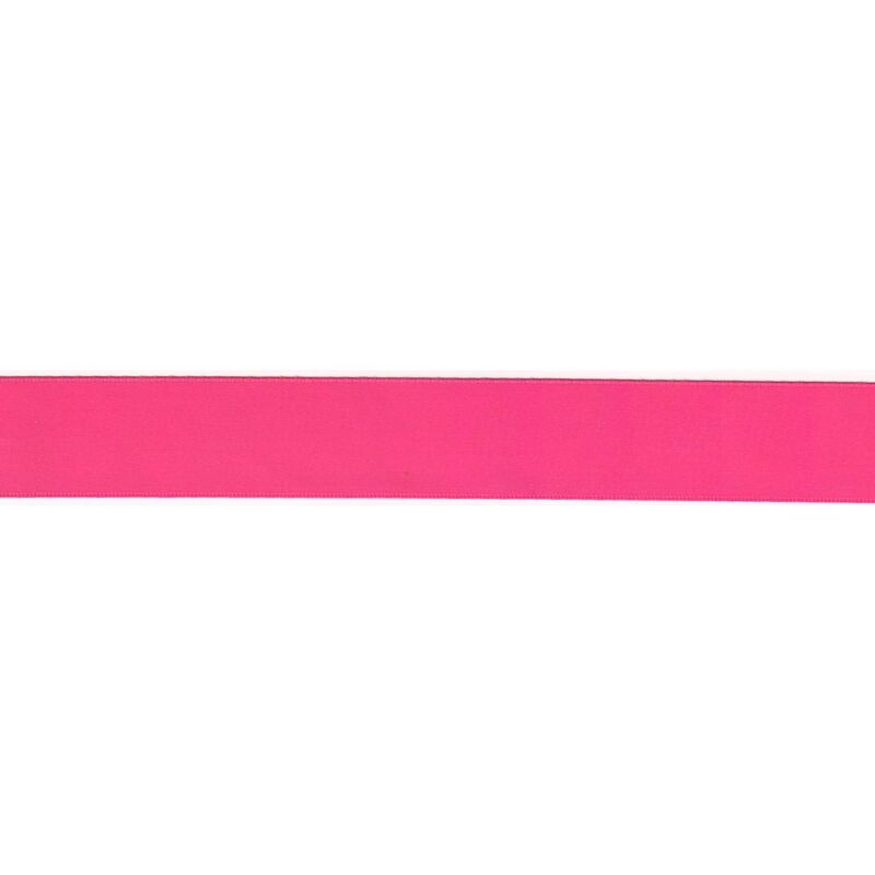 SHOCKING PINK Polyester Double Sided Satin Ribbon 9mm (3/8"), Sold by the Metre