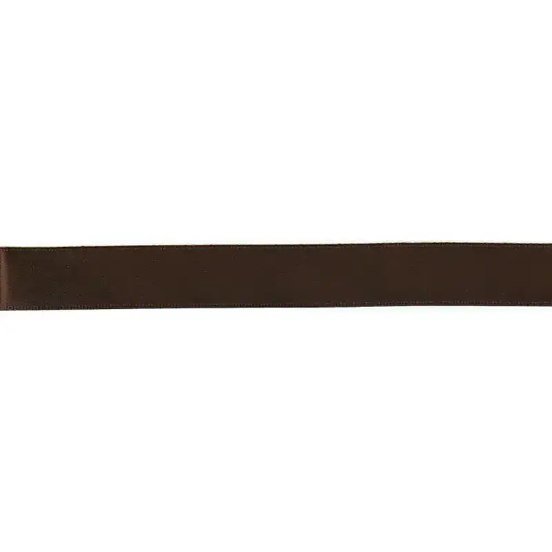 BROWN 25mm Double Sided Satin Ribbon by the Metre