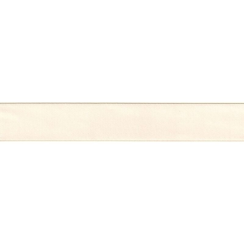 CREAM Polyester Double Sided Satin Ribbon 25mm (1"), Sold by the Metre