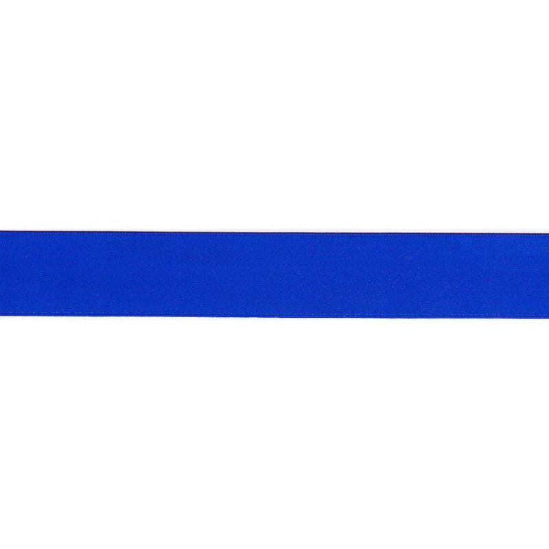 ELECTRIC BLUE 25mm Double Sided Satin Ribbon, Sold by the Metre