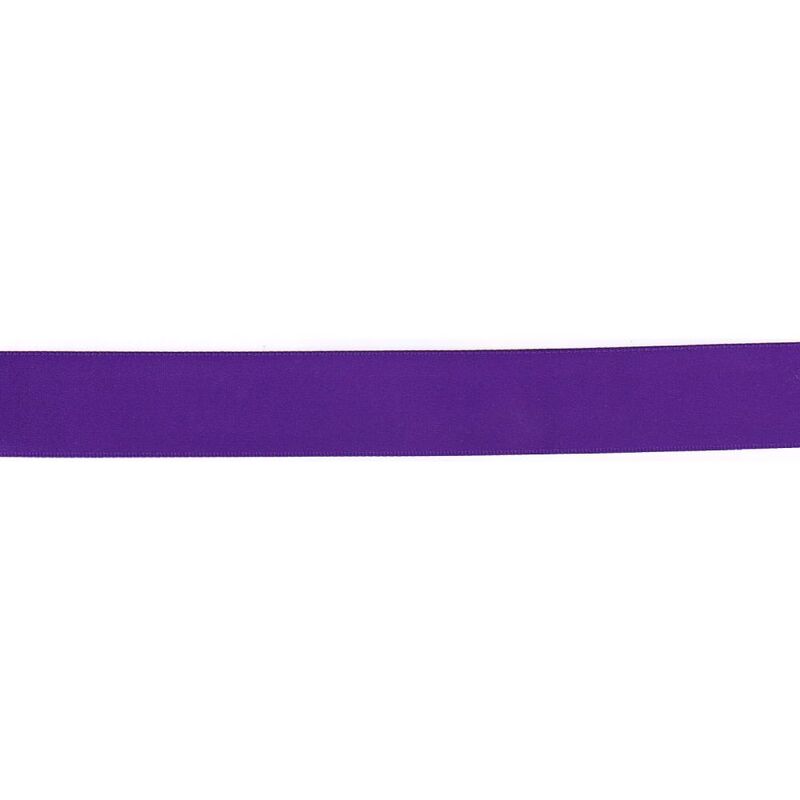 PURPLE 25mm Double Sided Satin Ribbon, Sold by the Metre