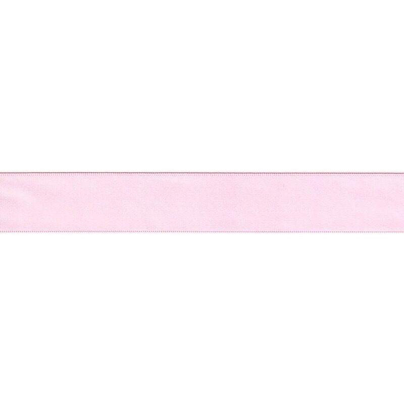 POWDER PINK Polyester Double Sided Satin Ribbon 50mm (2"), Sold by the Metre