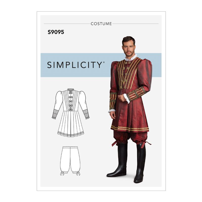 Simplicity Sewing Pattern S9095 Men's Historical Costume BB Sizes 44-52