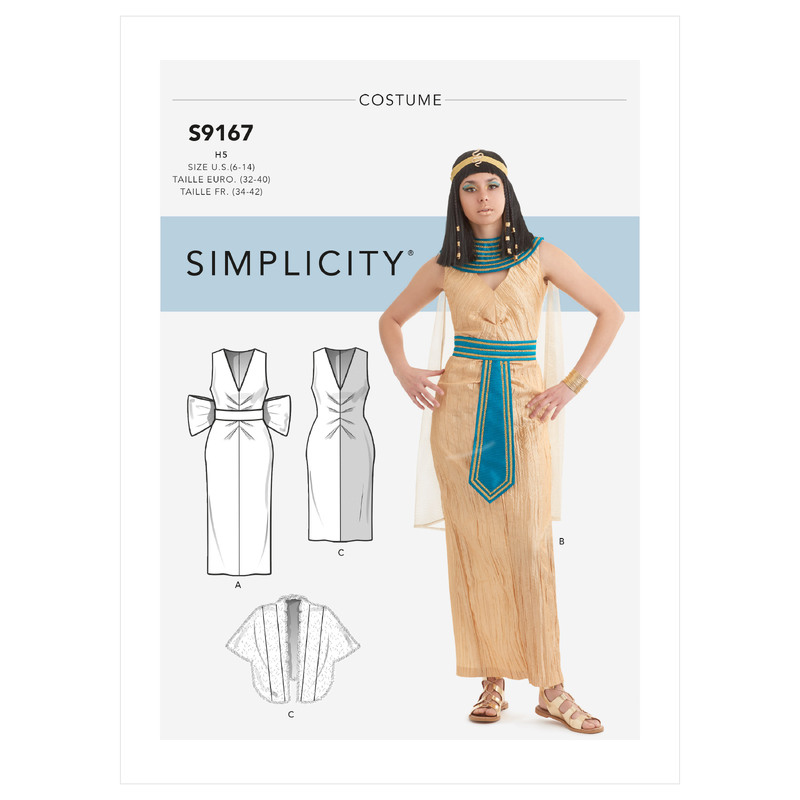 Simplicity Sewing Pattern S9167 Misses' Costumes Simplicity Sewing Pattern 9167