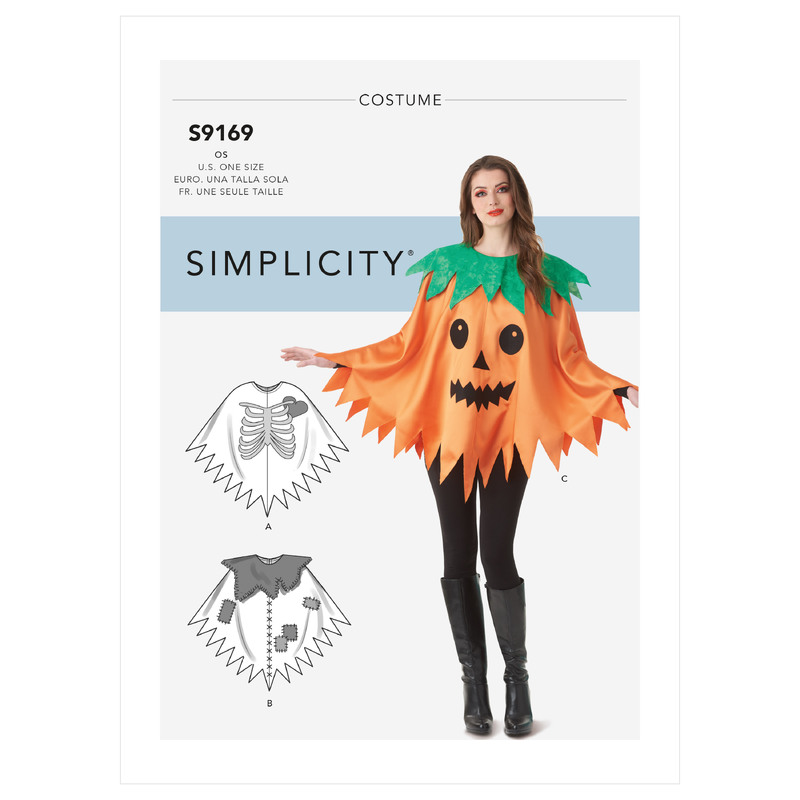 Simplicity Sewing Pattern S9169 Misses' Character Poncho Costumes Simplicity Sewing Pattern 9169