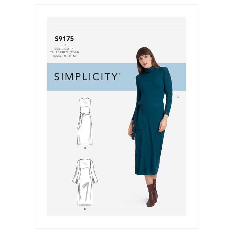 Simplicity Sewing Pattern S9175 Misses' Dress Simplicity Sewing Pattern 9175