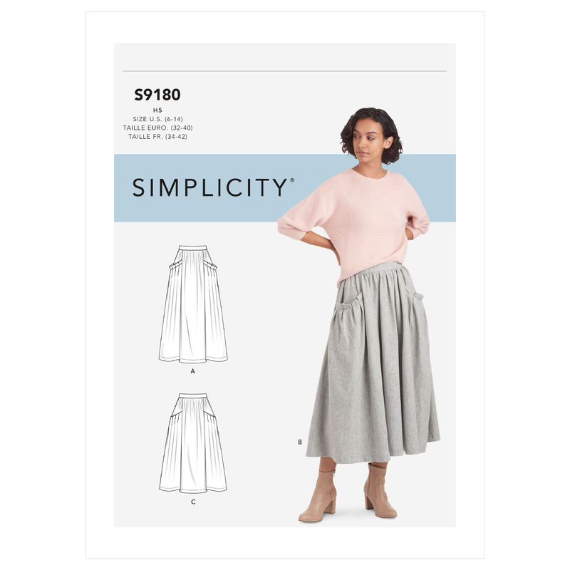 S9180 MISSES' SKIRTS Simplicity Sewing Pattern 9180