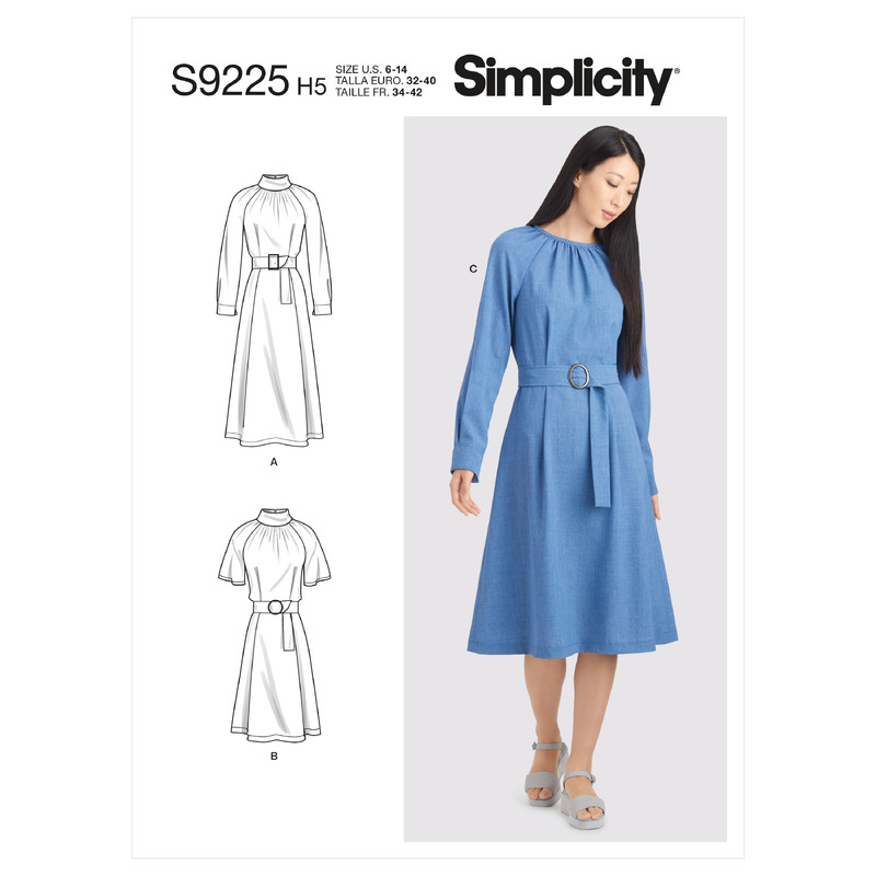 S9225 MISSES' DRESSES Simplicity Sewing Pattern 9225 Sizes 6-14