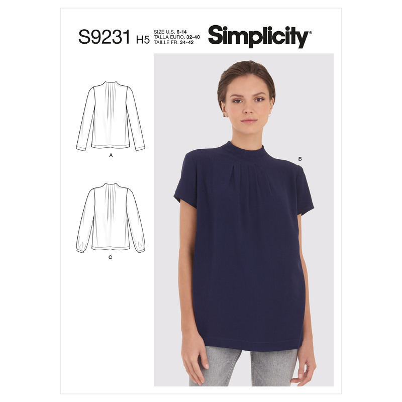 S9231 MISSES' BLOUSES Simplicity Sewing Pattern 9231