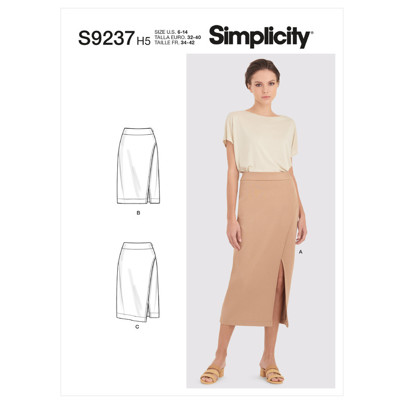 S9237 MISSES' SKIRTS Simplicity Sewing Pattern 9237