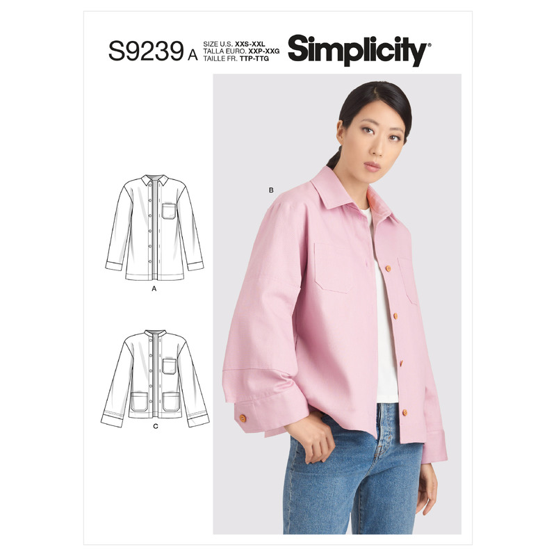 S9239 MISSES' JACKETS Simplicity Sewing Pattern 9239