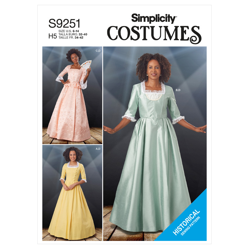 S9251 MISSES' COSTUMES Simplicity Sewing Pattern 9251