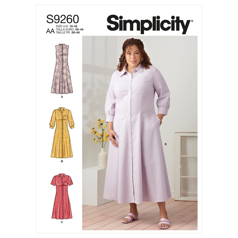 S9260 MISSES' & WOMEN'S DRESS Simplicity Sewing Pattern 9260