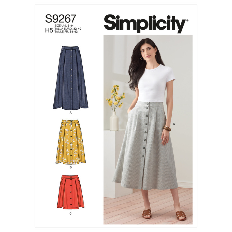 S9267 MISSES' SKIRT Simplicity Sewing Pattern 9267