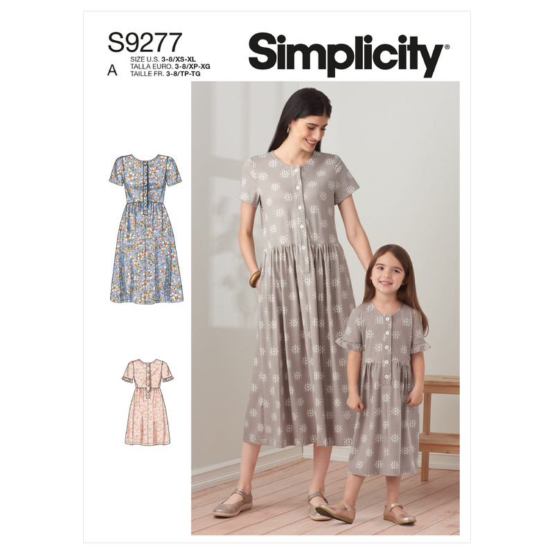 S9277 MISSES & CHILDREN DRESS Simplicity Sewing Pattern 9277