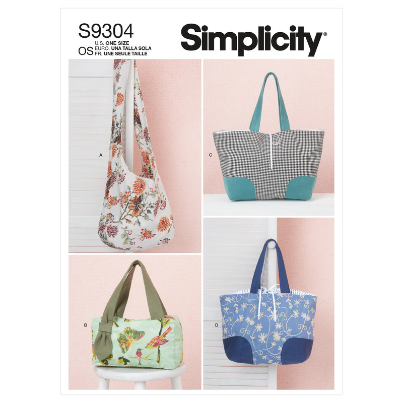 S9304 BAGS Simplicity Sewing Pattern 9304