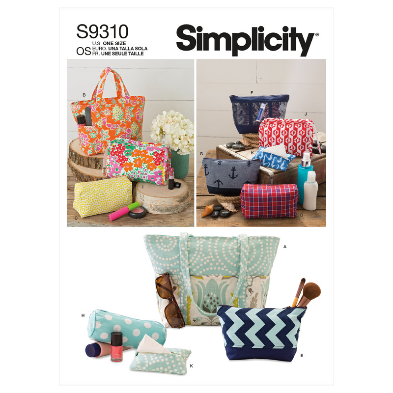 S9310 TOTES & BAGS Simplicity Sewing Pattern 9310