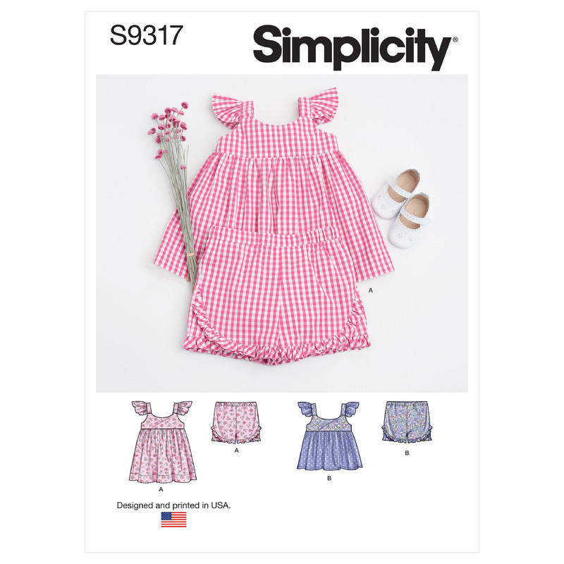 S9317 BABIES' SPORTSWEAR Simplicity Sewing Pattern 9317