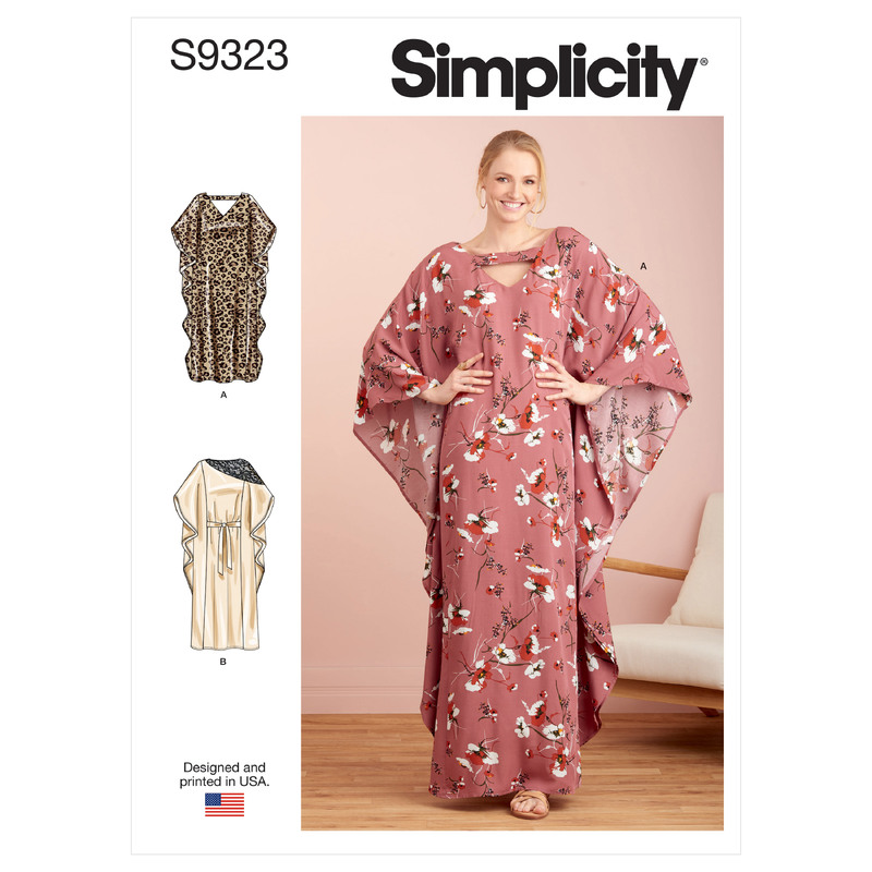 S9323 MISSES' CAFTANS Simplicity Sewing Pattern 9323