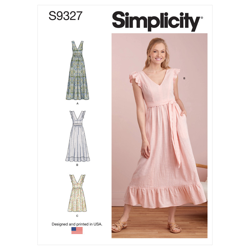 S9327 MISSES' DRESSES Simplicity Sewing Pattern 9327