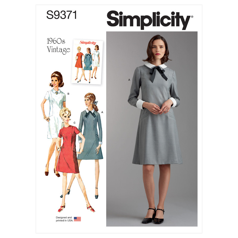 S9371 MISSES' & WOMEN'S DRESS Simplicity Sewing Pattern 9371