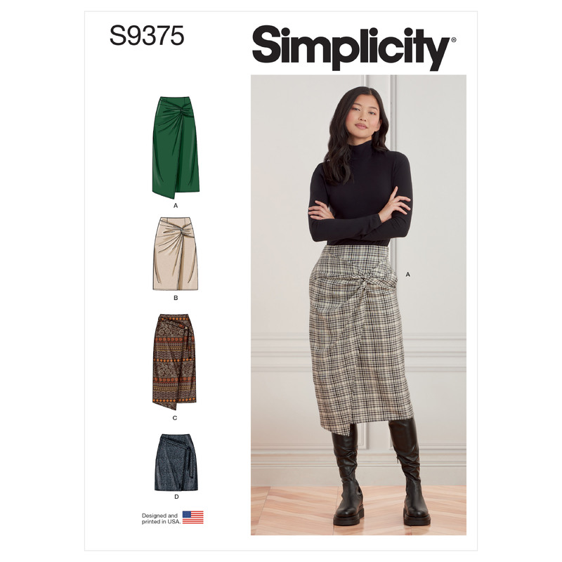 S9375 MISSES' SKIRTS Simplicity Sewing Pattern 9375