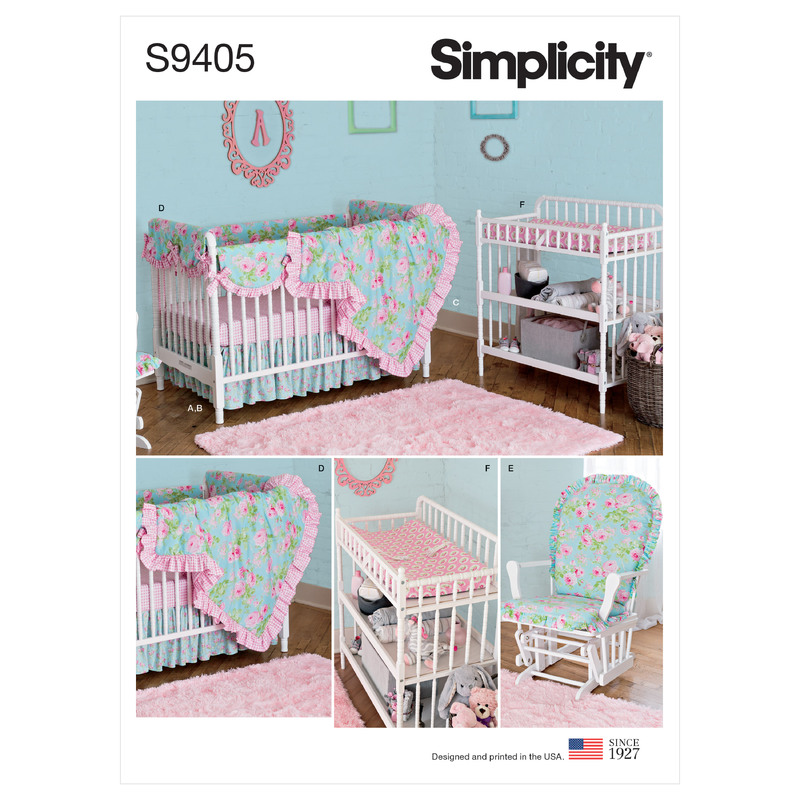 S9405 NURSERY DECOR Simplicity Sewing Pattern 9405